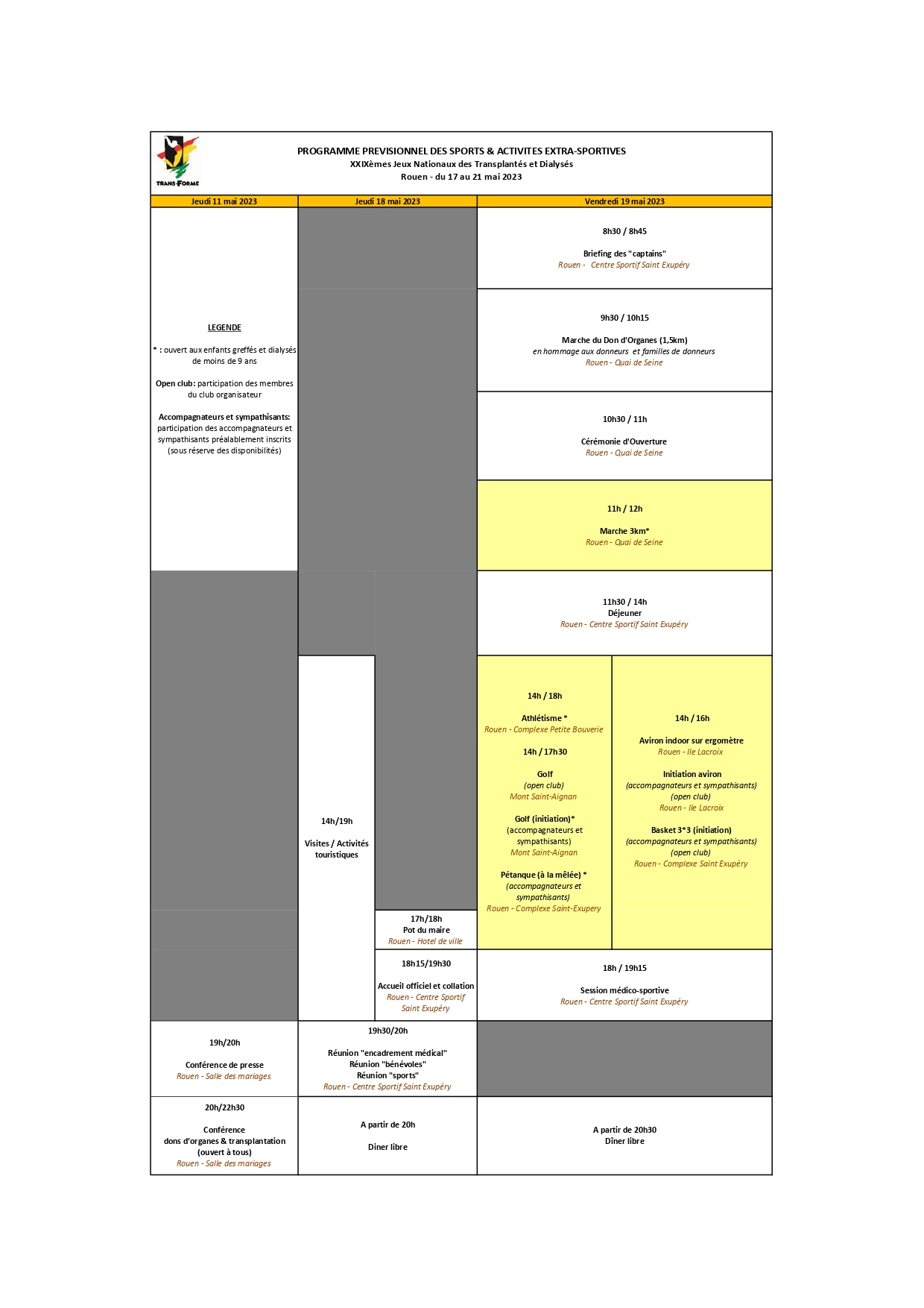 Programme des sports et activites extra sportives JNTD 2023 page 0001